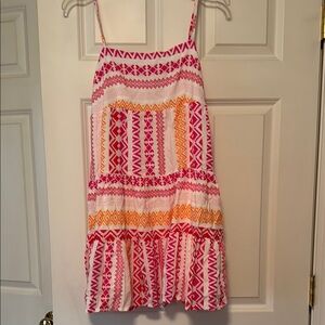 Cupshe Pink and Orange Patterned Mini Dress